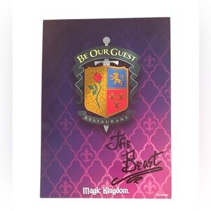Walt Disney World Dining Character Postcard Souvenir- The Beast, Be Our Guest